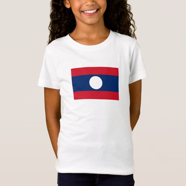 Camiseta Bandeira do Laos (Frente)