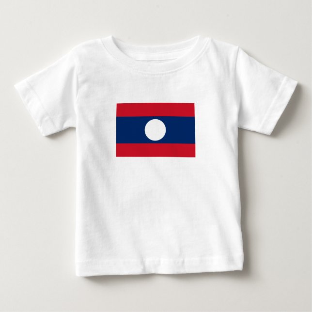 Camiseta Bandeira do Laos (Frente)