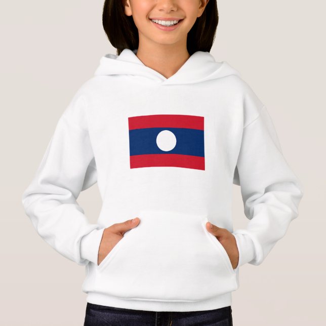 Camiseta Bandeira do Laos (Frente)