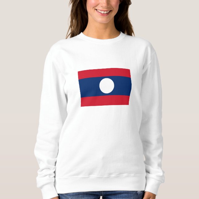 Camiseta Bandeira do Laos (Frente)