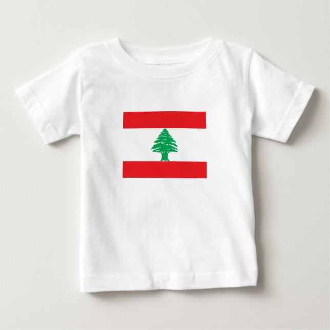 Camiseta Bandeira do Líbano (Frente)