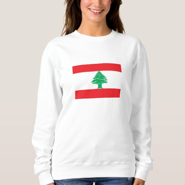 Camiseta Bandeira do Líbano (Frente)