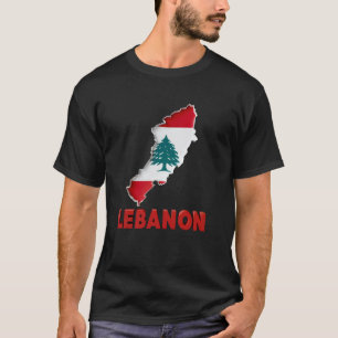 Camiseta Bandeira do Líbano Árvore de Cedro Beirute Libanês