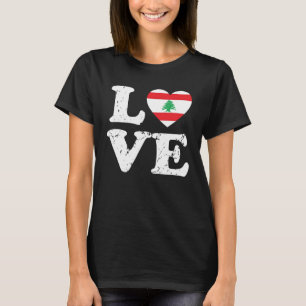 Camiseta Bandeira do Líbano de Amor Fantasia Libanesa  Mamã