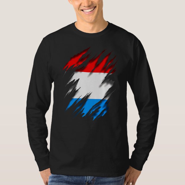Camiseta Bandeira do Luxemburgo (Frente)
