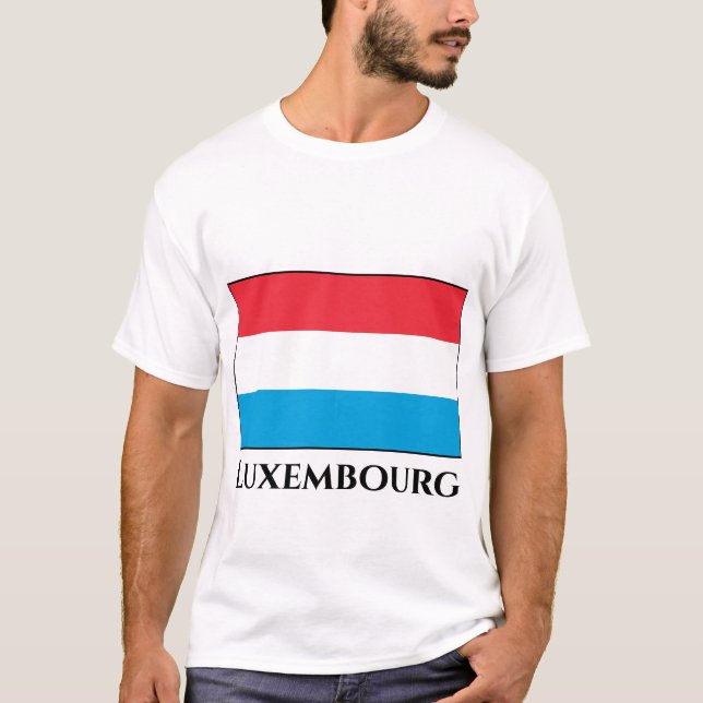 Camiseta Bandeira do Luxemburgo (Frente)