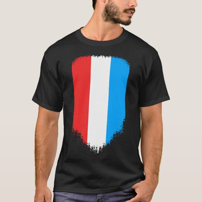 Camiseta Bandeira do Luxemburgo (Frente)