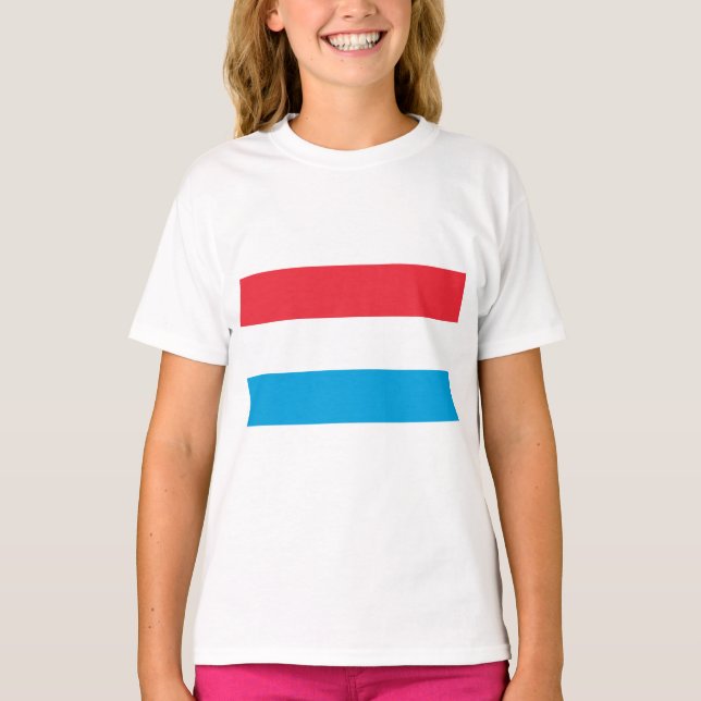 Camiseta Bandeira do Luxemburgo (Frente)