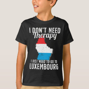 Camiseta Bandeira do Luxemburgo I Férias Luxemburgo
