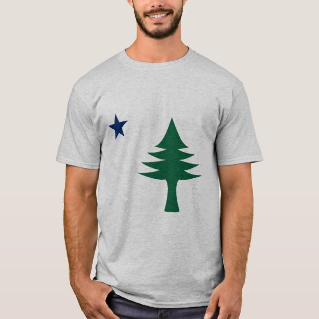 Camiseta Bandeira do Maine de 1901 (Frente)