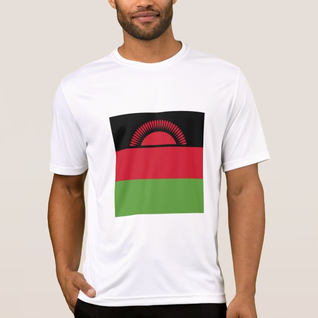 Camiseta Bandeira do Malawi (Frente)