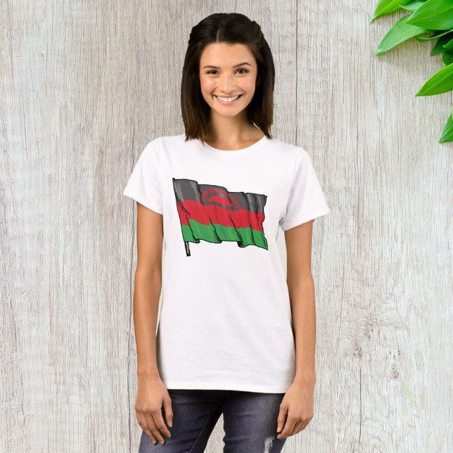 Camiseta Bandeira Do Malawi (Criador carregado)