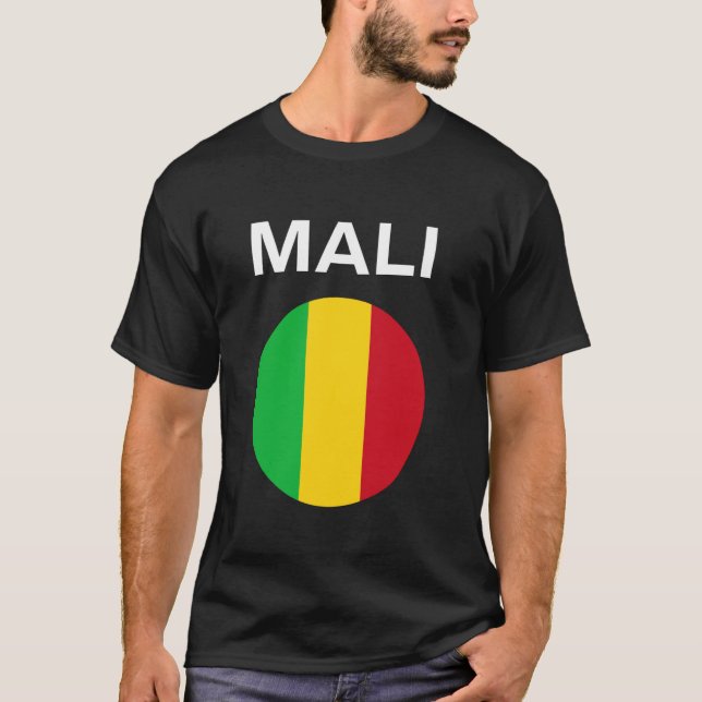 Camiseta Bandeira do Mali Moderna (Frente)
