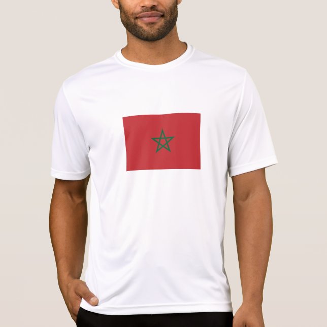 Camiseta Bandeira do Marrocos (Frente)