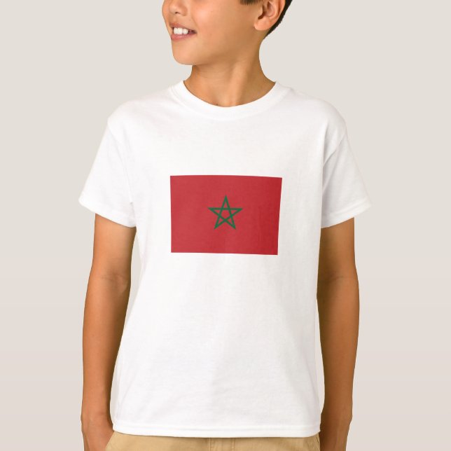 Camiseta Bandeira do Marrocos (Frente)