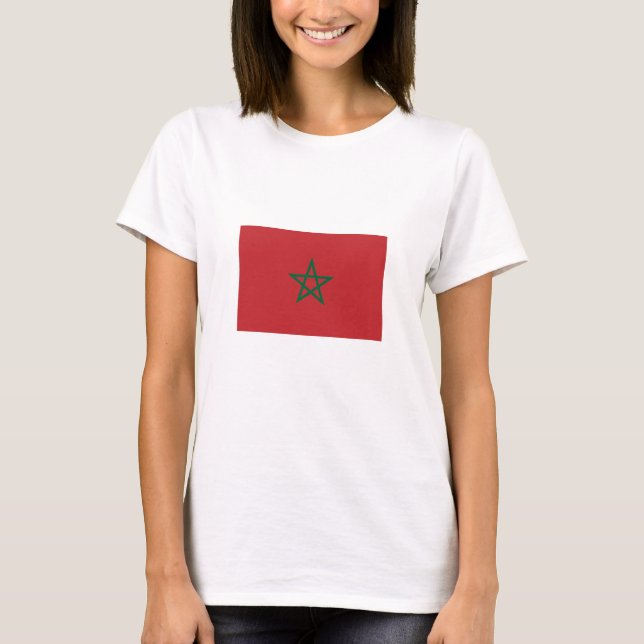 Camiseta Bandeira do Marrocos (Frente)