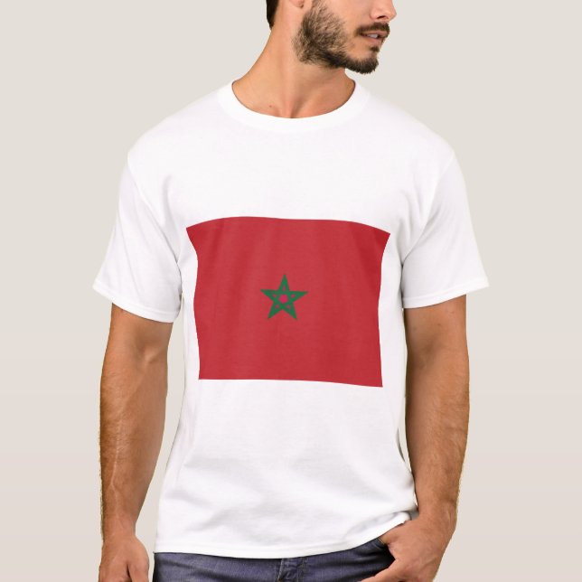 Camiseta Bandeira do Marrocos (Frente)