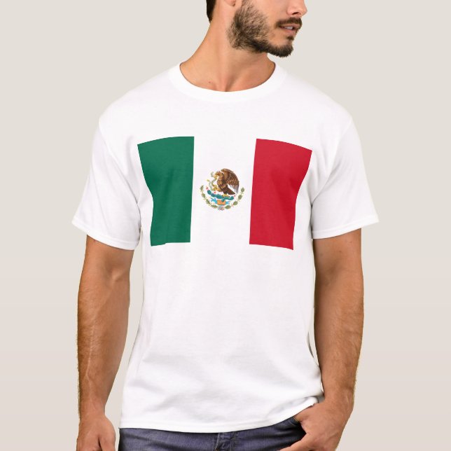Camiseta Bandeira do México (Frente)