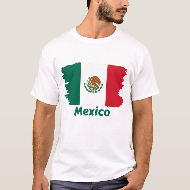 Camiseta Bandeira do México (Frente)