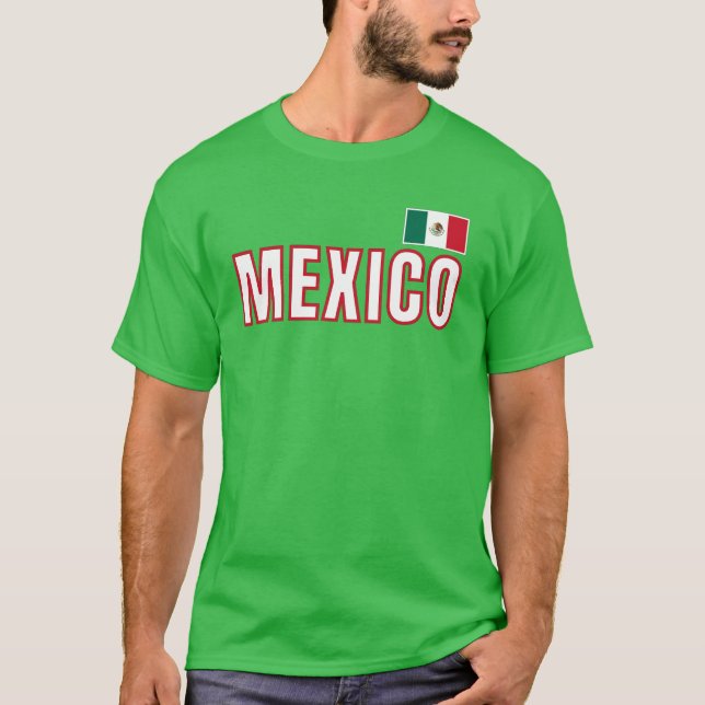 Camiseta Bandeira do México (Frente)