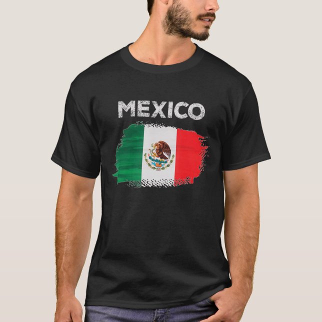 Camiseta Bandeira do México (Frente)