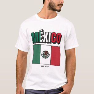 Camiseta bandeira do México 1836