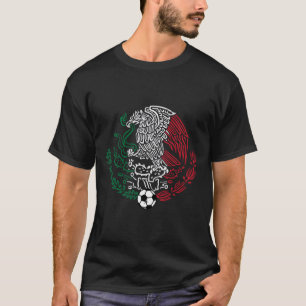 Camiseta Bandeira do México Águia Mexicana Futebol Homens M
