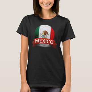 Camiseta Bandeira do México Bandeira do Ventilador Mexicano