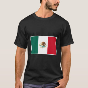 Camiseta Bandeira do México com cores nacionais mexicanas
