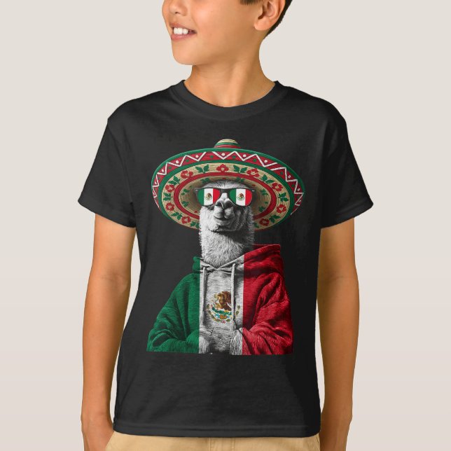 Camiseta Bandeira do México Orgulho Mexicano Raízes Mexican (Frente)