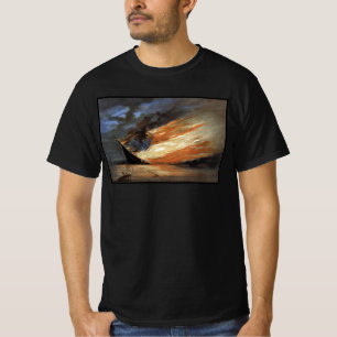 Camiseta Bandeira do navio insignia da Guerra Civil Rebelde