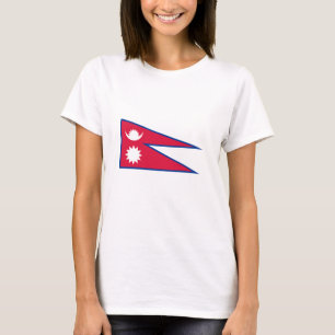 Camiseta Bandeira do Nepal
