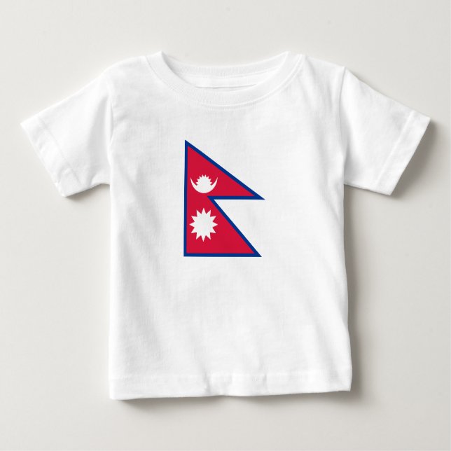 Camiseta Bandeira do Nepal (Frente)