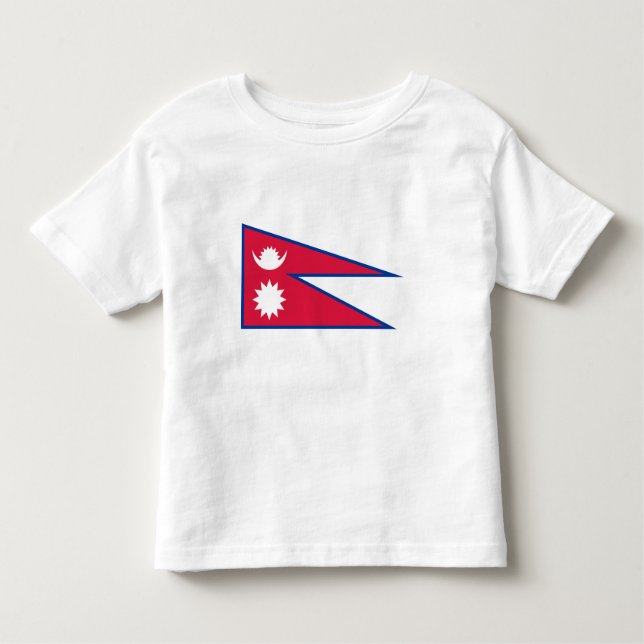 Camiseta Bandeira do Nepal (Frente)