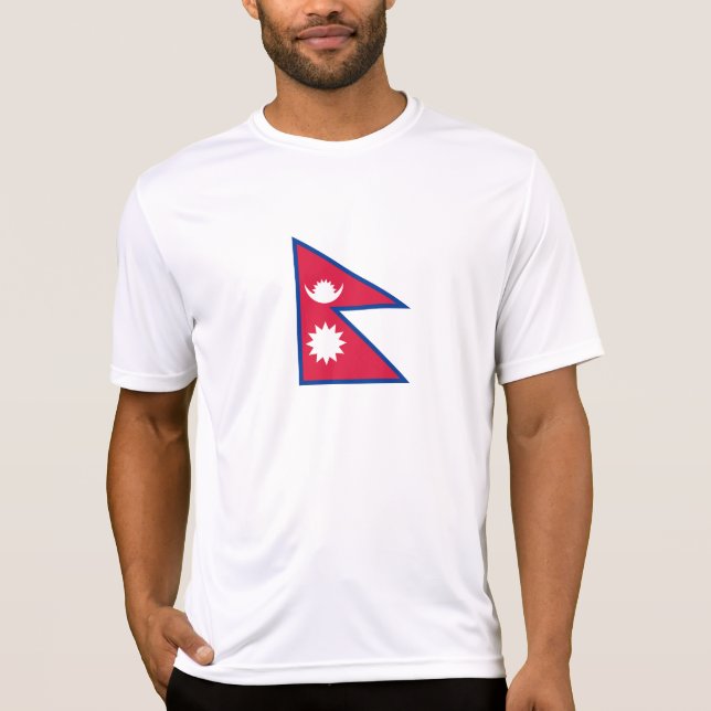 Camiseta Bandeira do Nepal (Frente)
