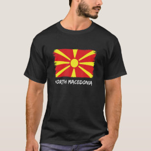 Camiseta Bandeira do Norte da Macedônia Norte 1