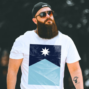 Camiseta Bandeira do Novo Estado Rebelde de Minnesota