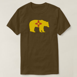 Camiseta Bandeira do Novo México Urso