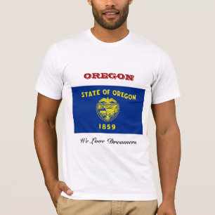 Camiseta Bandeira do Oregon