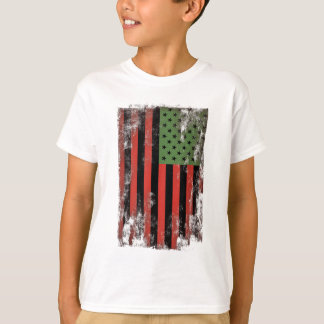 Camiseta Bandeira do Orgulho Africano-Americano - Re Verde