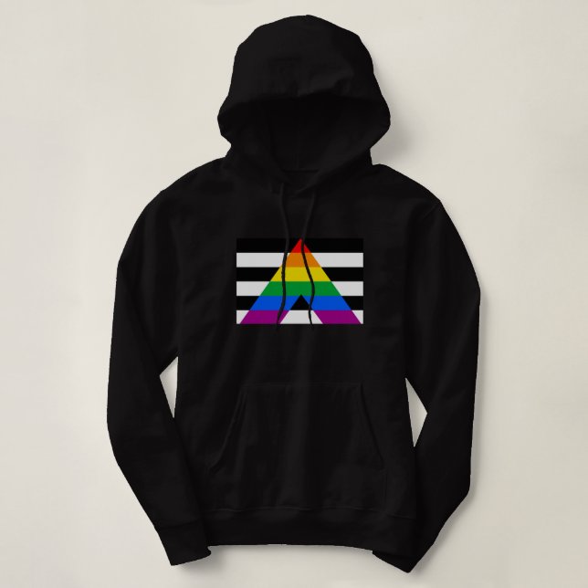 Camiseta Bandeira do Orgulho Aliado (Frente do Design)