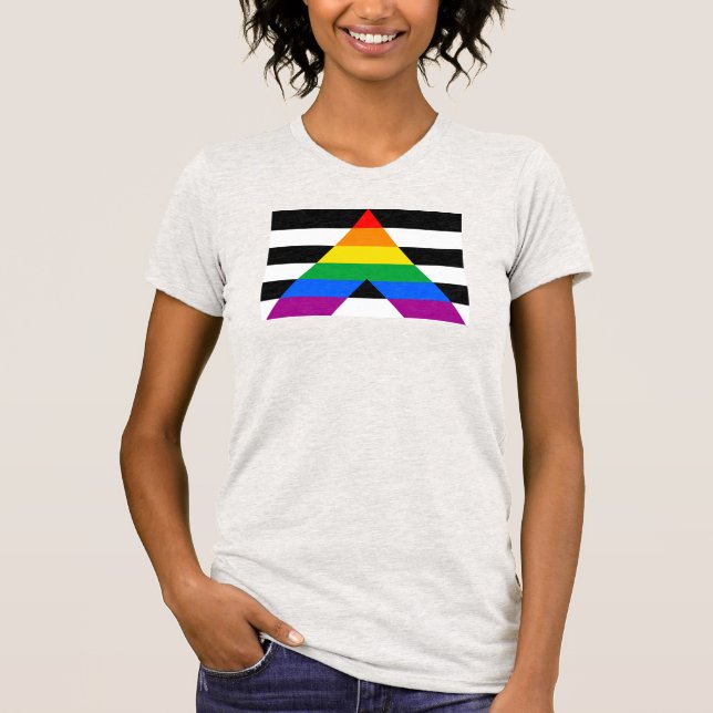 Camiseta Bandeira do Orgulho Aliado (Frente)