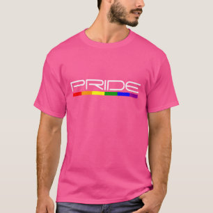 Camiseta Bandeira do Orgulho Arco-Íris Design Moderno e na