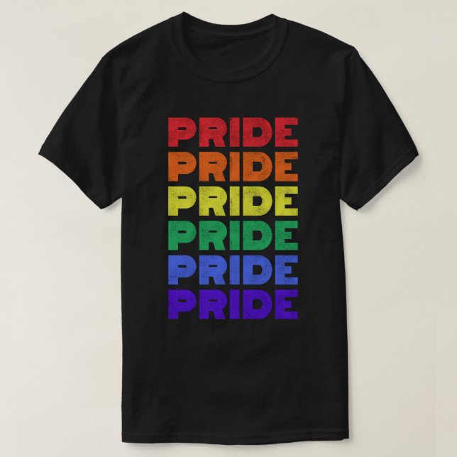 Camiseta Bandeira do Orgulho Arco-íris (LGBT) (Frente do Design)