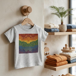 Camiseta Bandeira do Orgulho Art Déco | Arco-íris II Vintag