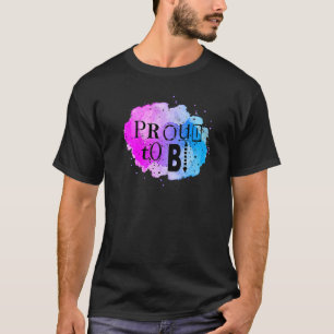 Camiseta Bandeira Do Orgulho Bi Bisexual, Aquarela Orgulhos