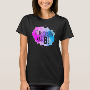 Camiseta Bandeira Do Orgulho Bi Bisexual, Aquarela Orgulhos