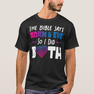 Camiseta Bandeira do Orgulho Bi Bissexual Bíblia A Bíblia D