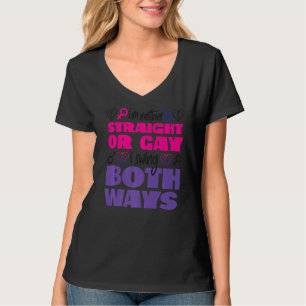 Camiseta Bandeira do Orgulho Bi Bissexual Não sou Hetero ou