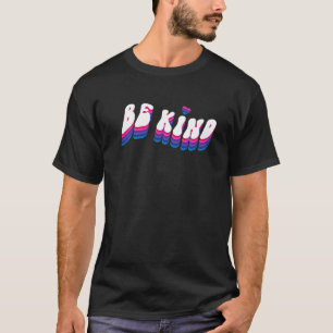 Camiseta Bandeira do Orgulho Bi Bissexual Seja gentil